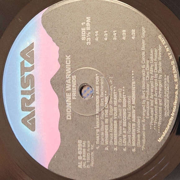 1985 DIONNE WARWICK Album - Picture 4 of 7